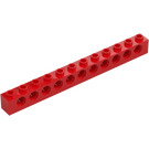 LEGO Červená Kostka 1 x 12 s otvory (3895)