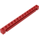 LEGO rouge Brique 1 x 14 avec rainure (4217)
