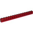 LEGO Rood Steen 1 x 16 met Gaten (3703)