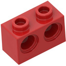 LEGO Červená Kostka 1 x 2 s 2 otvory (32000)