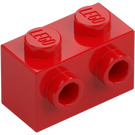 LEGO Rood Steen 1 x 2 met Noppen aan Eén Kant (11211)