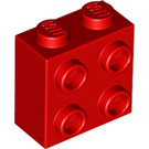 LEGO Rood Steen 1 x 2 x 1.6 met Studs Aan een Kant (1939 / 22885)
