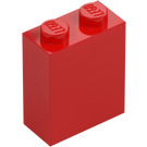 LEGO Rød Klods 1 x 2 x 2 med inde i akselholderen (3245)