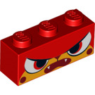 LEGO Rosso Mattoncino 1 x 3 con Angry Unikitty Viso (3622 / 17487)