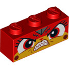 LEGO Red Brick 1 x 3 with Angry unikitty face (3622 / 53608)