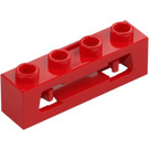 LEGO Red Brick 1 X 4 Disk Shooter Projectile Launcher (16968 / 63783)