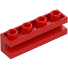 LEGO Rood Steen 1 x 4 met groef (2653)