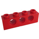 LEGO Rojo Ladrillo 1 x 4 con Agujeros (3701)