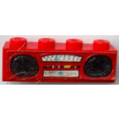 LEGO Red Brick 1 x 4 with Stereo Sticker (3010)
