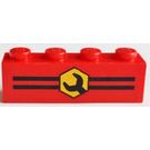 LEGO Rood Steen 1 x 4 met Wrench (3010)