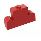 LEGO Red Brick 1 x 4 x 2 with Centre Stud Top (4088)