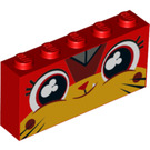 LEGO rouge Brique 1 x 5 x 2 avec Happy Unikitty Affronter (39266 / 47709)