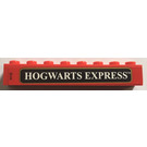 LEGO Red Brick 1 x 8 with 'Hogwarts Express' Sticker (3008)