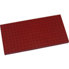 LEGO Red Brick 10 x 20 without Bottom Tubes, with 4 Side Supports and '+' Cross Support (Early Baseplate)