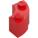 LEGO Rojo Ladrillo 2 x 2 Circular Esquina con muesca para espiga y parte inferior reforzada (85080)