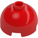 LEGO Rood Steen 2 x 2 Rond met Dome Top (holle nop, ashouder) (3262 / 30367)