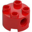 LEGO Rosso Mattoncino 2 x 2 Rotondo con Fori (17485 / 79566)