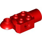 LEGO rouge Brique 2 x 2 avec Horizontal Rotation Joint et Socket (47452)
