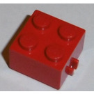 LEGO rot Backstein 2 x 2 mit Räder Halter (Offene Schleifen)