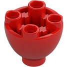 LEGO Rood Steen 2 x 2 x 1.3 Rond Omgekeerd Dome (24947)