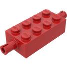 LEGO Czerwony Cegła 2 x 4 z Piny (6249 / 65155)