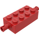 LEGO Rood Steen 2 x 4 met Pins (6249 / 65155)