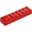 LEGO Red Brick 2 x 8 (3007 / 93888)