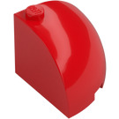 LEGO Rood Steen 3 x 3 x 2 Rond Kwart (88293)