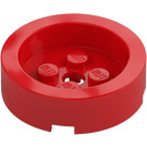 LEGO Rood Steen 4 x 4 Rond met Recessed Midden (68325)