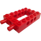 LEGO Rouge Brique 4 x 6 avec Open Centre avec Épingles (40344 / 43123)