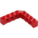 LEGO Rood Steen 5 x 5 Hoek met Gaten (28973 / 32555)