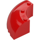 LEGO Rojo Ladrillo 6 x 6 x 2 Circular Esquina (87559)