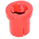 LEGO Red Bushing with Flange and Axlehole