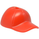 LEGO Red Cap with Short Curved Bill with Hole on Top (11303)