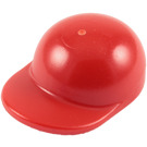 LEGO Red Cap with Short Curved Bill with Short Curved Bill (86035)