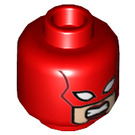 LEGO rot Captain Marvel Minifigure Kopf (Einbau-Vollbolzen) (3626 / 25785)