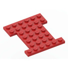 LEGO rouge Auto Base 6 x 7
