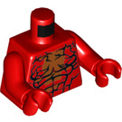 LEGO Czerwony Carnage Minifigurka Tułów (973 / 76382)