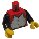 LEGO rouge Castle Torse avec Breastplate et Noir Bras (973 / 73403)