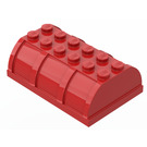 LEGO Rood Chest Deksel 4 x 6 (4238 / 33341)