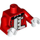 LEGO rot Circus Ringmaster Torso (973 / 88585)