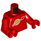 LEGO Rot Classic Spaceman Rot (New Moulds) Minifigur Torso (973 / 76382)