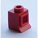 LEGO Red Classic Window 1 x 1 x 1 Extended Lip, No Glass
