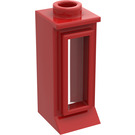 LEGO Red Classic Window 1 x 1 x 2 with Long Sill