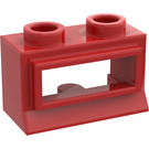 LEGO rot Classic Fenster 1 x 2 x 1 Lange Fensterbank, kein Glas