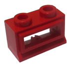 LEGO Punainen Classic Ikkuna 1 x 2 x 1 Irrotettavalla lasilla