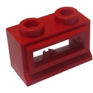 LEGO Rood Classic Venster 1 x 2 x 1 met verwijderbaar glas