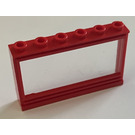 LEGO rouge Classic Fenêtre 1 x 6 x 3 avec Fixed Verre