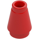 LEGO Rood Kegel 1 x 1 met top groef (28701 / 59900)