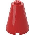 LEGO Rød Cone 2 x 2 x 2 (Solid knops)